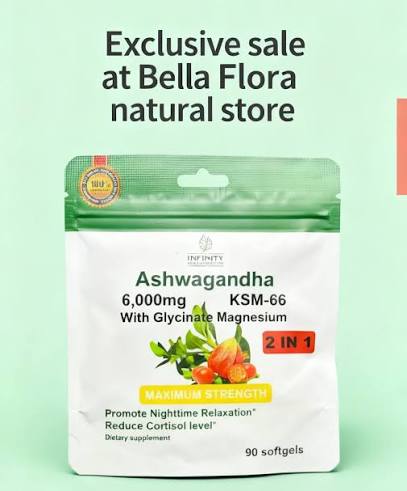 Ashwagandha KSM-66 + Glicinato de Magnesio 6000 mg