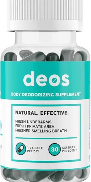 🌿 DEOS Original | Suplemento Desodorizante Corporal Natural (60 Cápsulas)